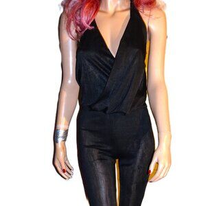 Blanc Black Halter Jumpsuit S